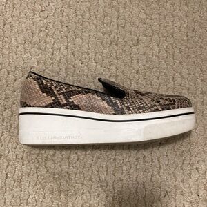 Stella McCartney Platform Loafer Vegan Snakeskin Size 38/8